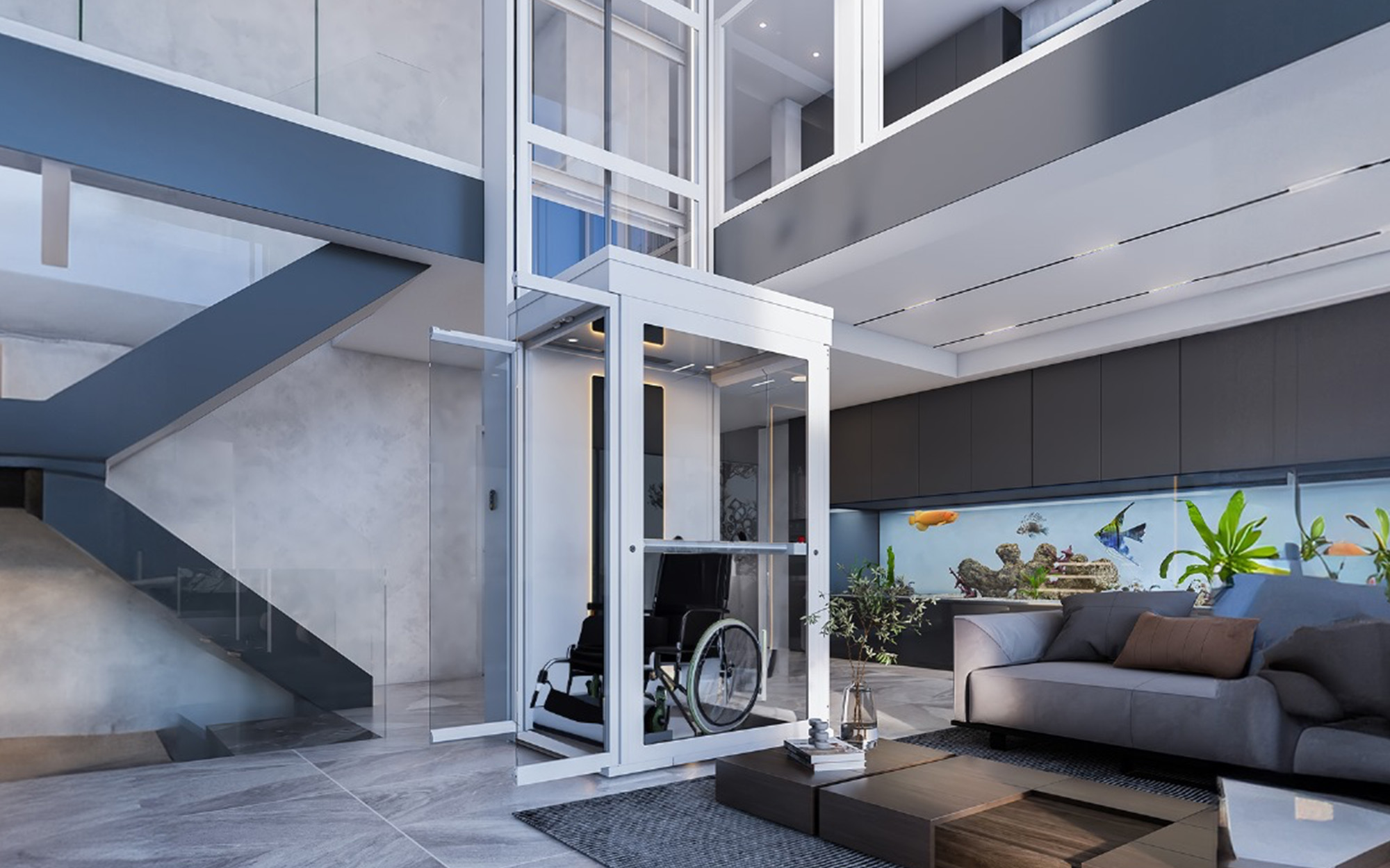 Ascenda Elevator With Wheelchair Inside